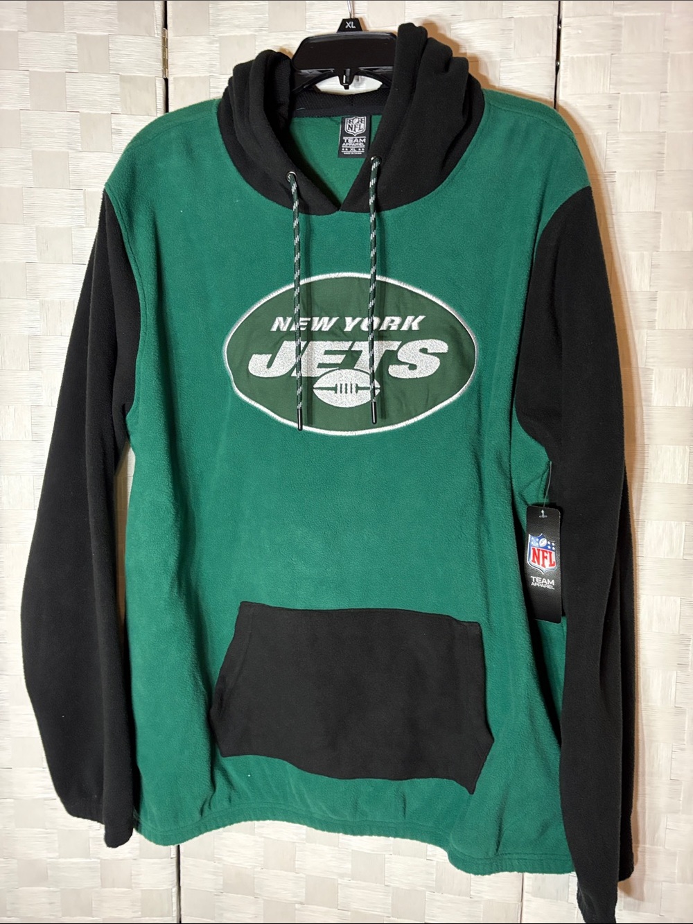 NFL New York Jets Green and Black Hoodie Pullover